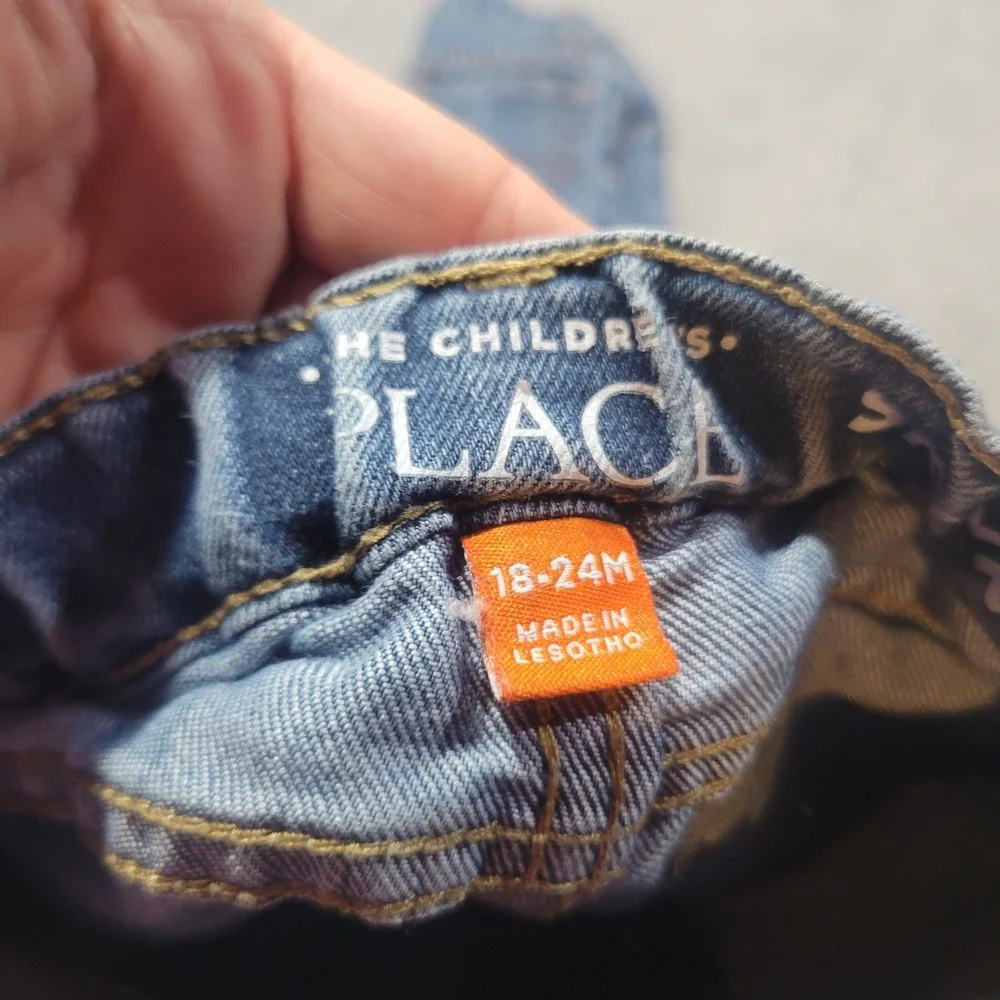 The Children's Place Jeans Boys 18-24M Blue Straight Leg Denim Lot of 2 Casual